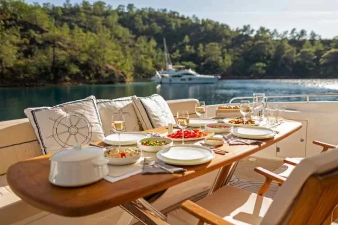 A gourmet's guide to dining on a yacht in the Mediterranean