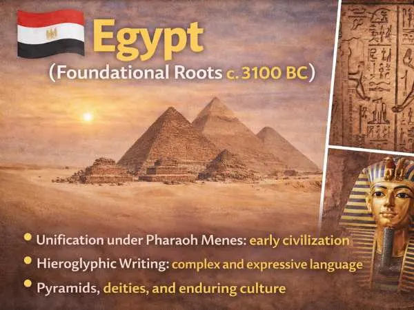 Egypt (Foundational Roots c. 3100 BC)
