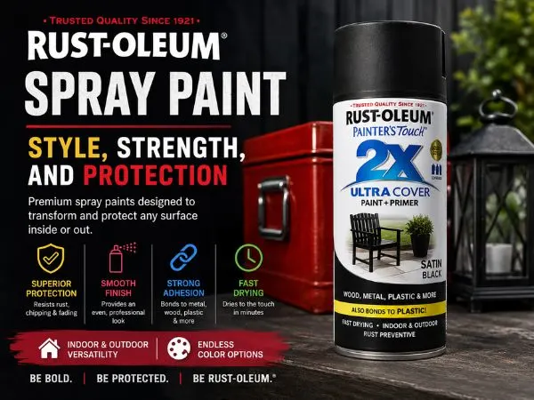 Rust-Oleum Spray Paint : Style, Strength, and Protection