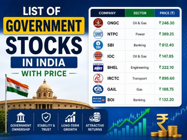 List of government stocks in india with price